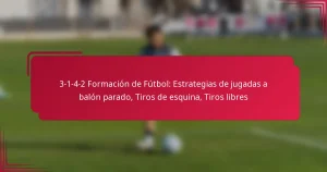 Read more about the article 3-1-4-2 Formación de Fútbol: Estrategias de jugadas a balón parado, Tiros de esquina, Tiros libres