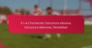 Read more about the article 3-1-4-2 Formación: Estructura ofensiva, Estructura defensiva, Flexibilidad