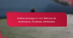 Read more about the article Análisis del juego 3-1-4-2: Métricas de rendimiento, fortalezas, debilidades