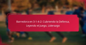 Read more about the article Barredora en 3-1-4-2: Cubriendo la Defensa, Leyendo el Juego, Liderazgo