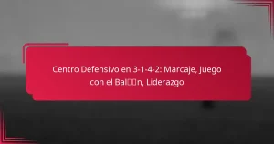 Read more about the article Centro Defensivo en 3-1-4-2: Marcaje, Juego con el Balón, Liderazgo